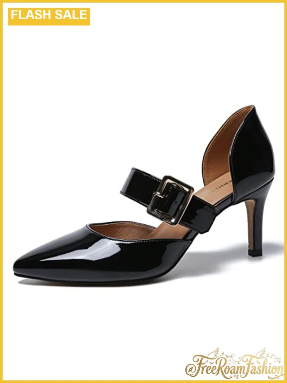 Synthetic PU Pointed Toe Stiletto Heel Pumps